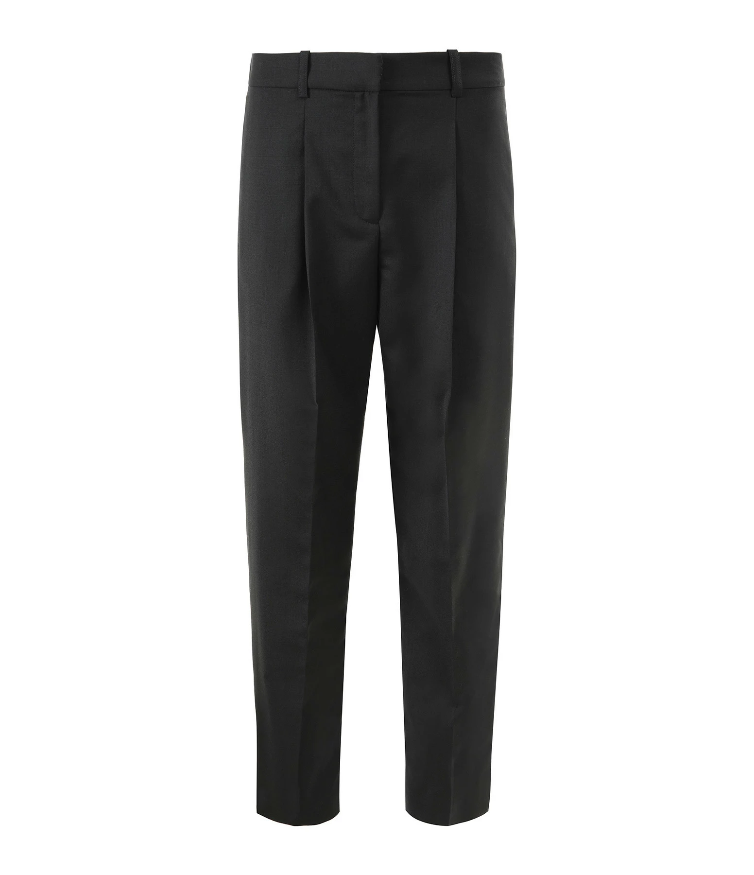 MAISON STANDARDS Pantalon à Pinces Laine Noir