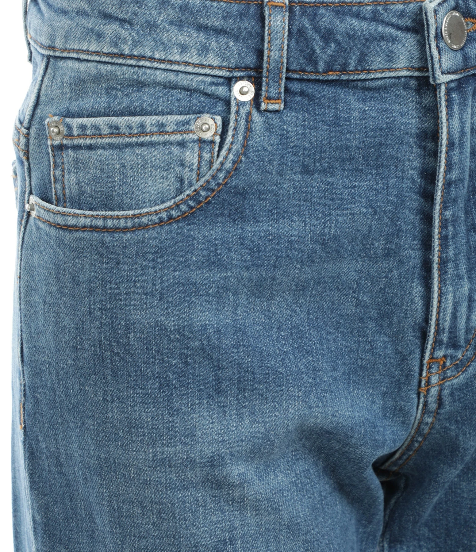 MAISON STANDARDS Jean Flare Blaise Coton Bleu – Image 2