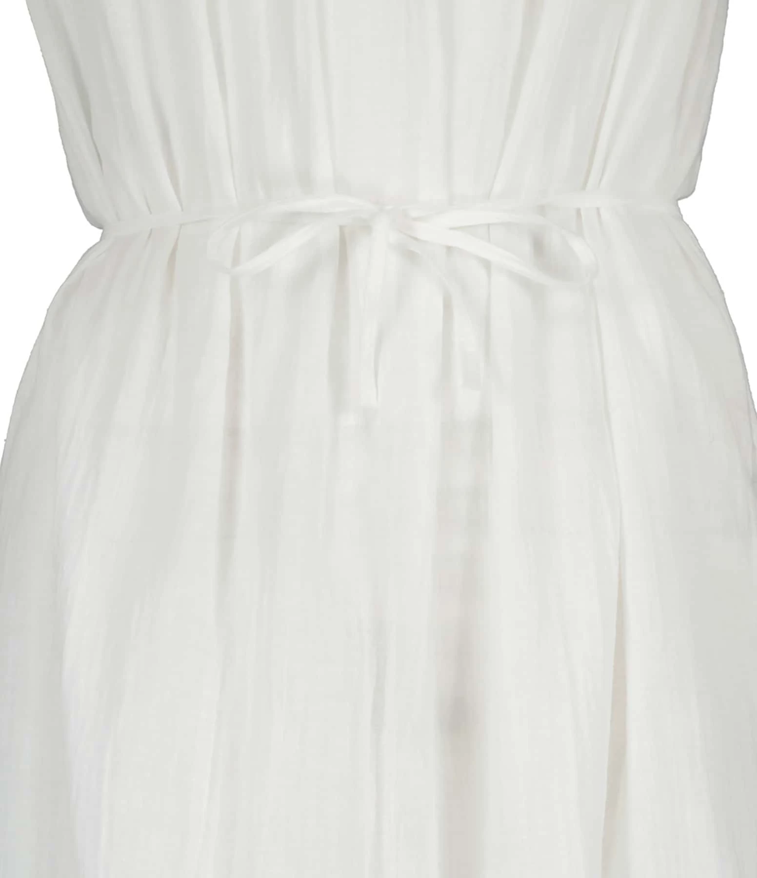 MAISON SAINT JULIEN Robe Palm Coton Blanc – Image 2