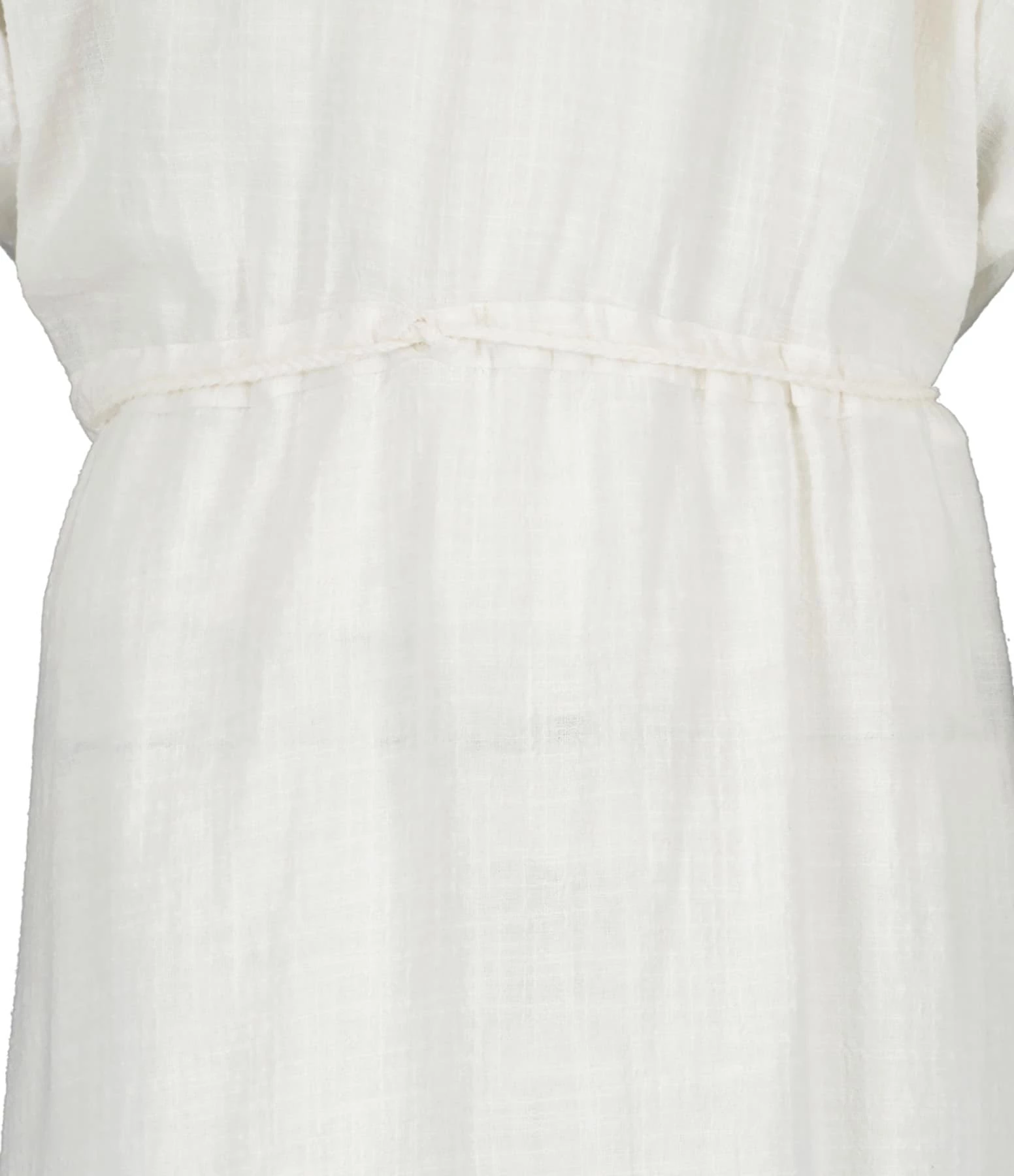 MAISON SAINT JULIEN Robe Alexandrie Longue Coton Blanc – Image 2