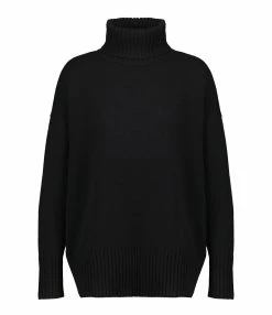 MAISON STANDARDS Pull Col Roulé Eugénie Noir