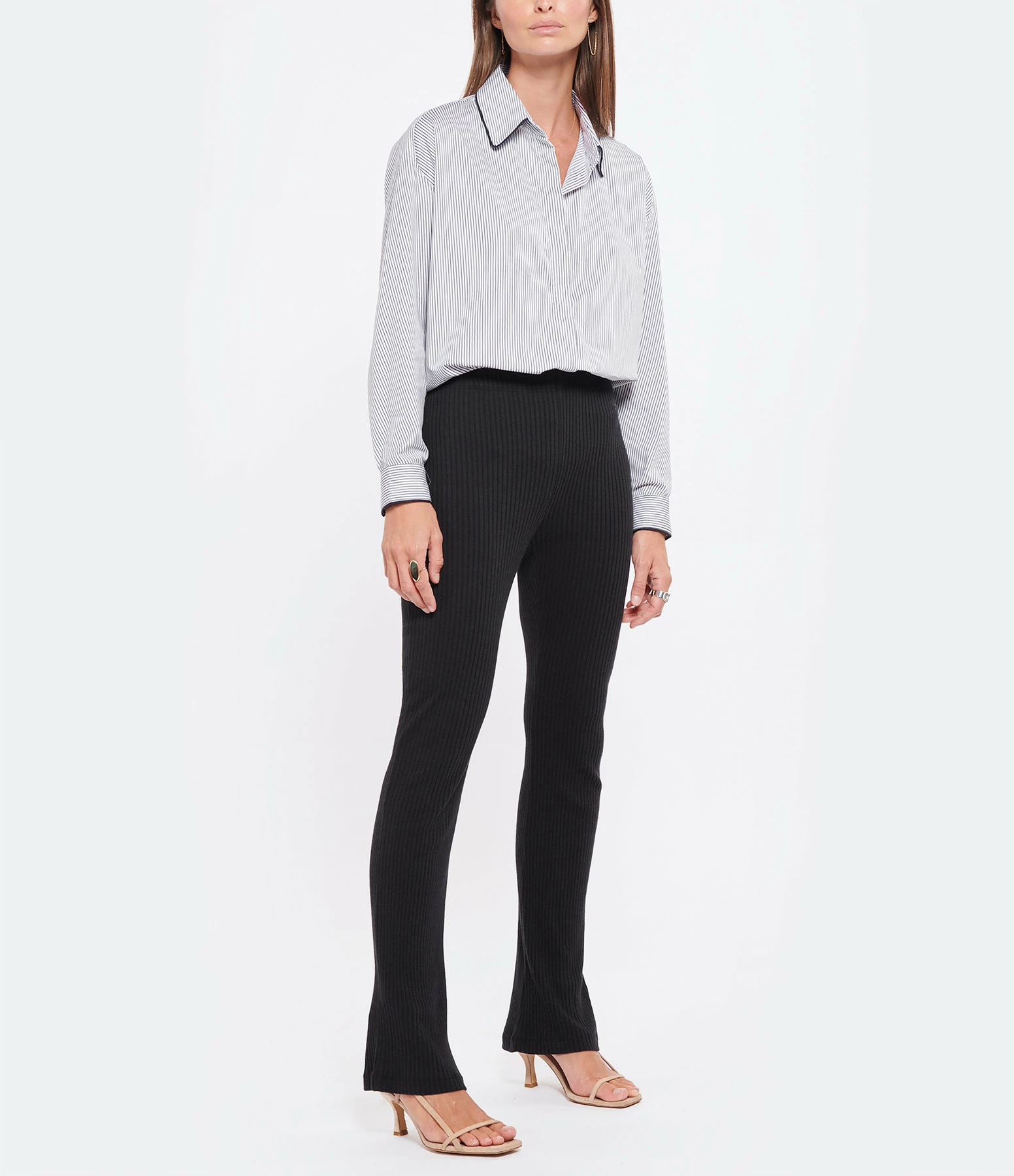 MAJESTIC FILATURES Pantalon Coton Noir – Image 3