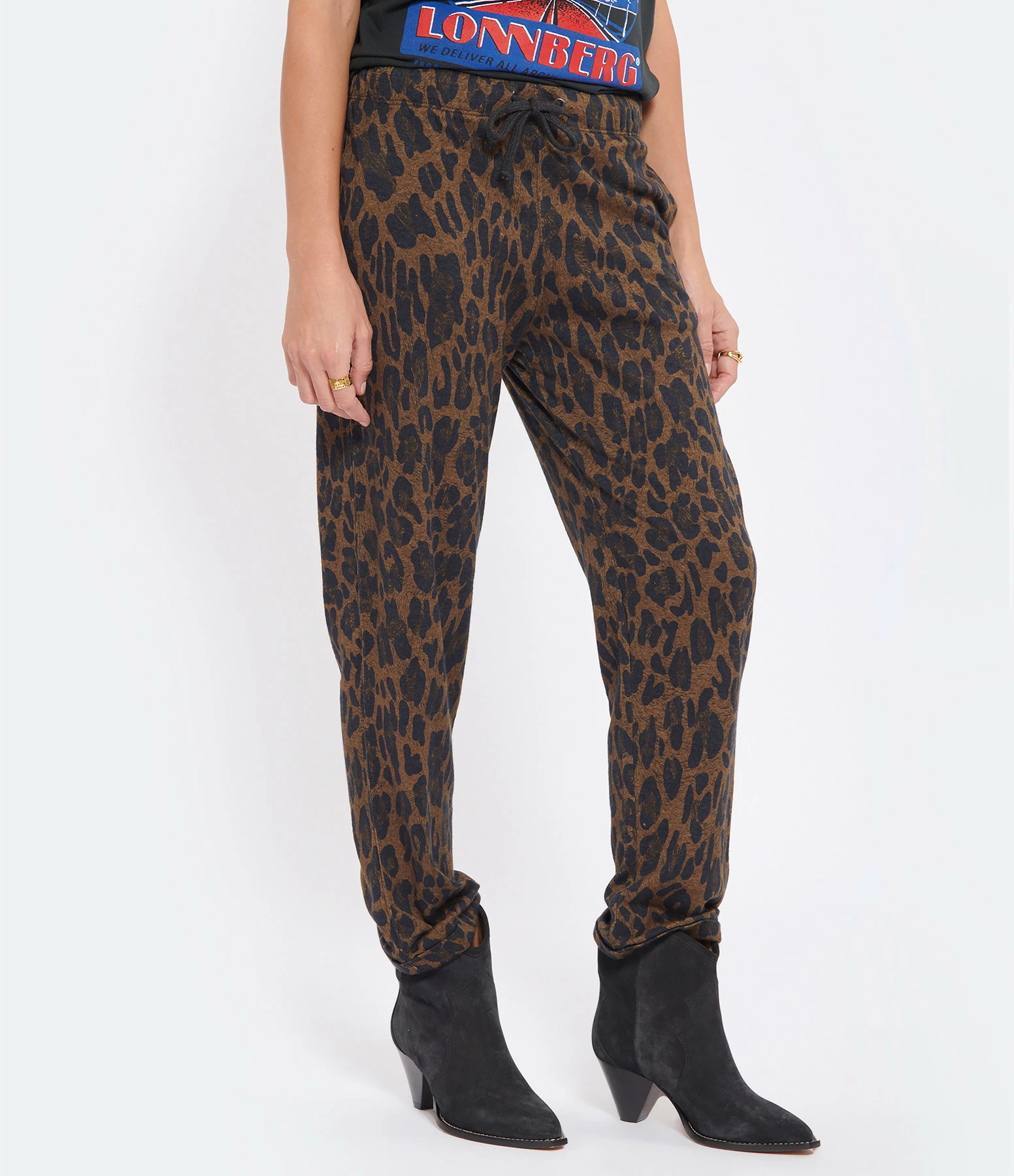 MAJESTIC FILATURES Pantalon Coton Léopard Camel 6 MAJESTIC FILATURES Pantalon Coton Léopard Camel – Image 4