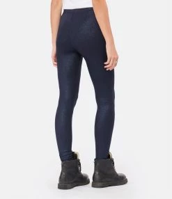 MAJESTIC FILATURES Legging Métallique Navy 12 MAJESTIC FILATURES Legging Métallique Navy -Boutique de vente ZIMMERMANN majes look20220907 447