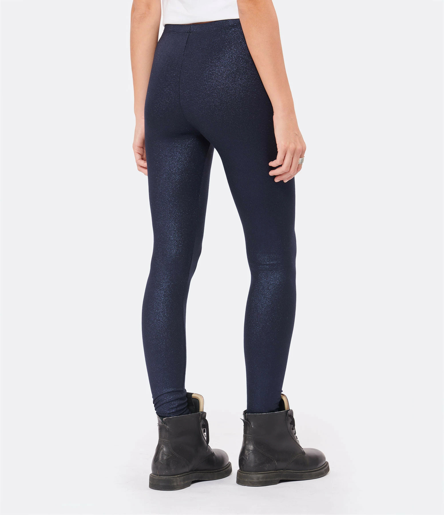 MAJESTIC FILATURES Legging Métallique Navy 7 MAJESTIC FILATURES Legging Métallique Navy – Image 5