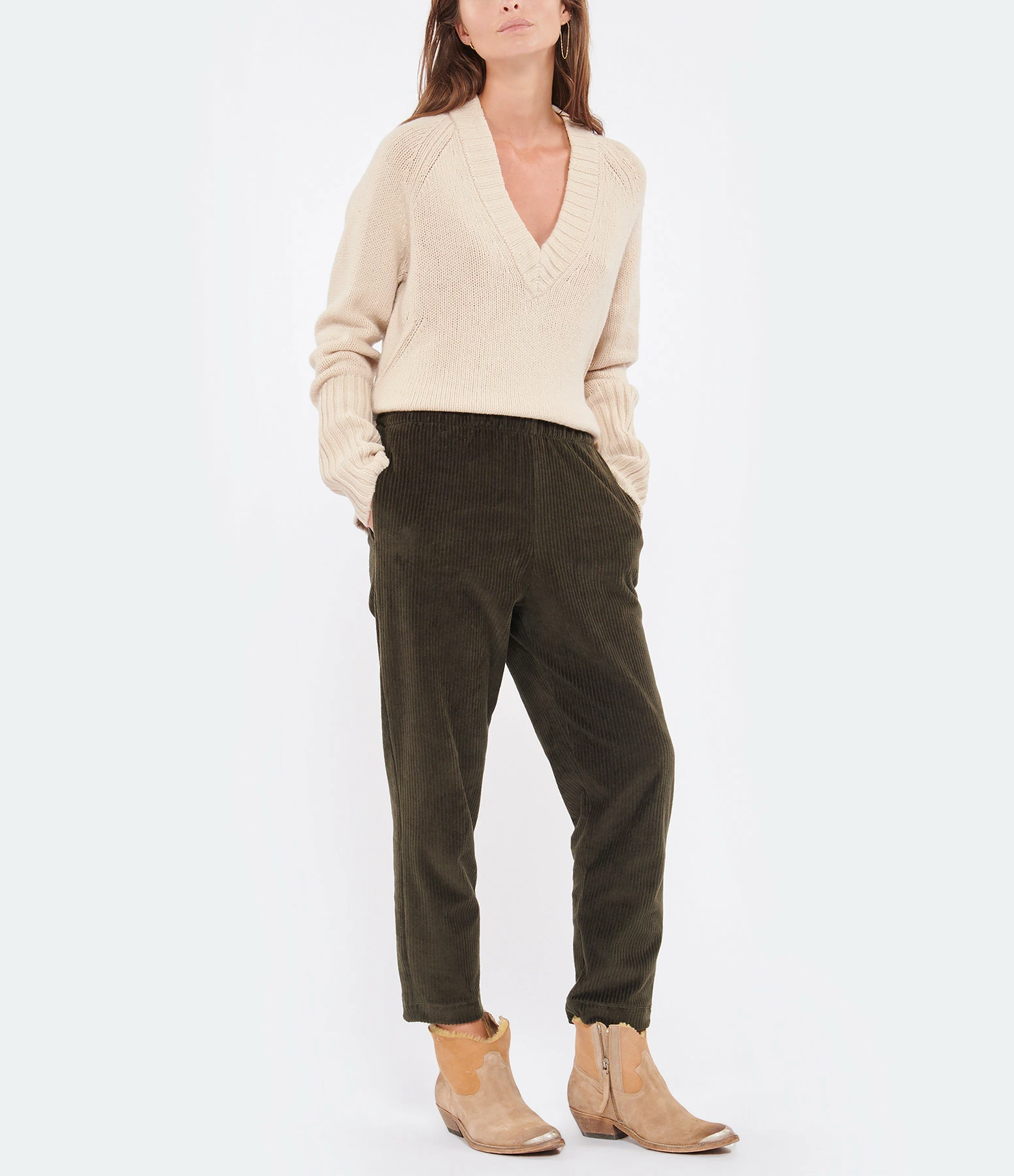 MAJESTIC FILATURES Pantalon Coton Green – Image 3