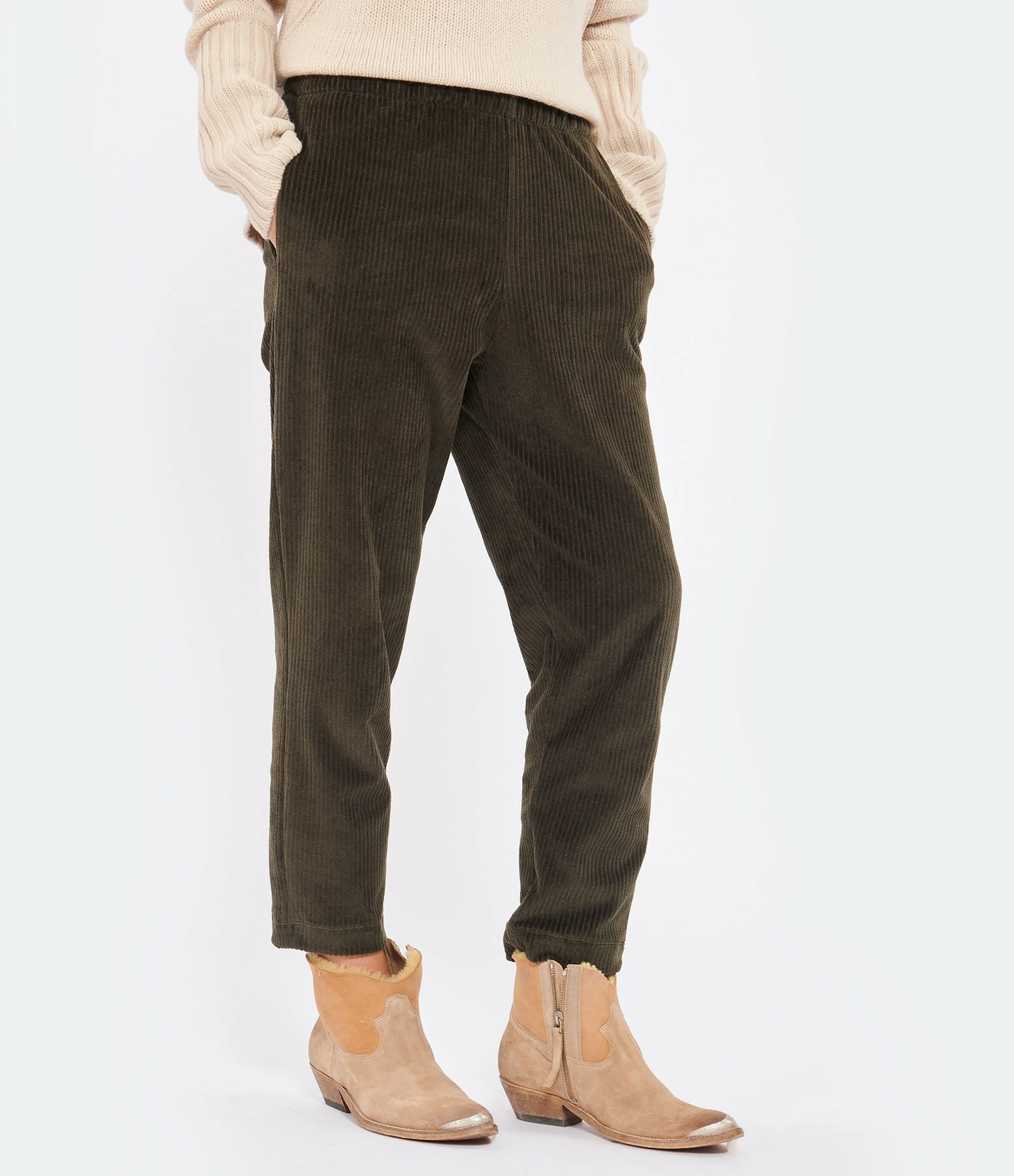 MAJESTIC FILATURES Pantalon Coton Green – Image 4