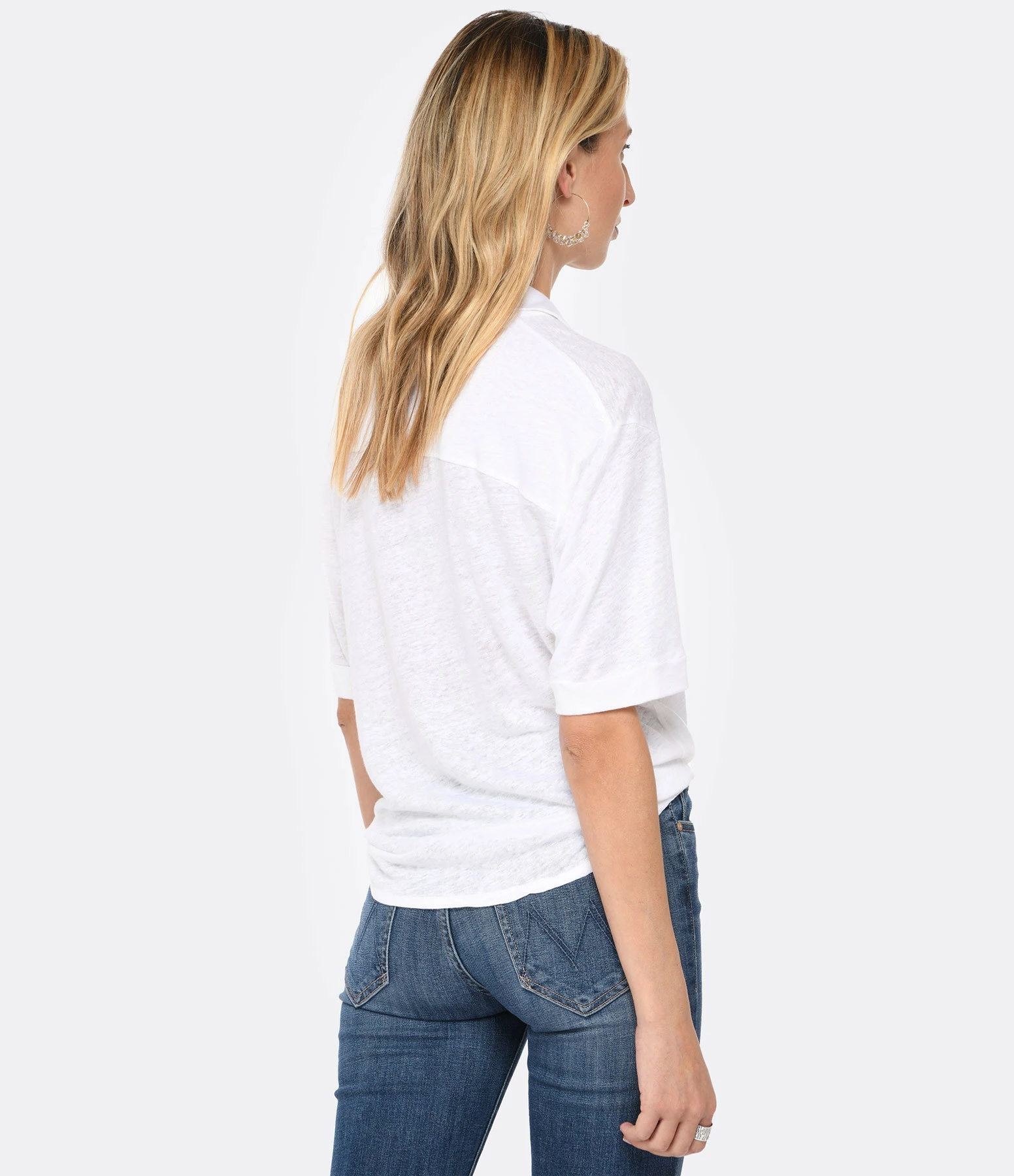 MAJESTIC FILATURES Chemise Lin Blanc 6 MAJESTIC FILATURES Chemise Lin Blanc – Image 4