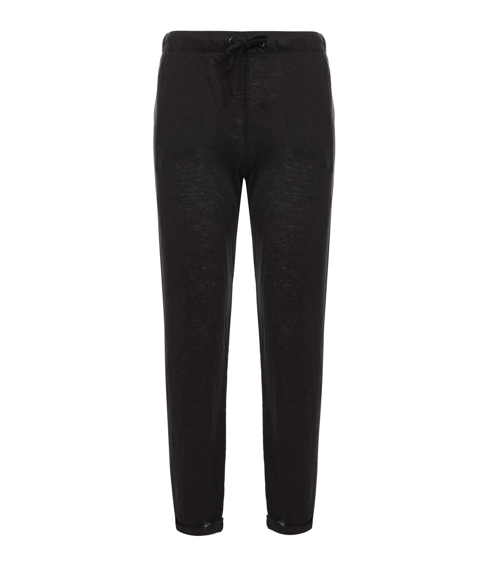 MAJESTIC FILATURES Pantalon Lin Noir