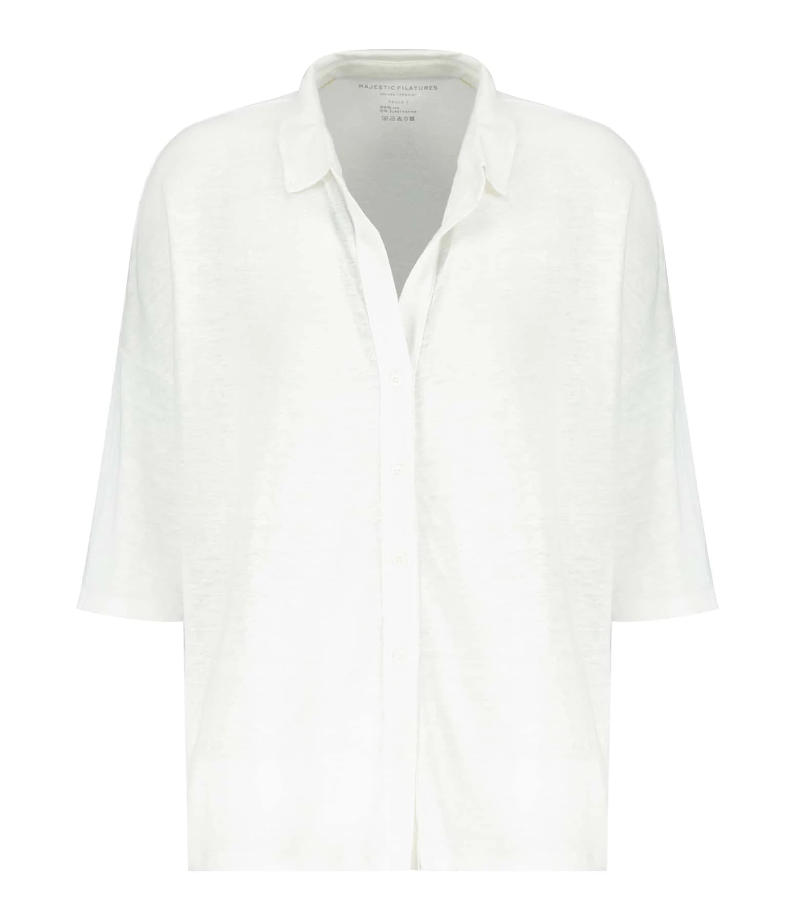 MAJESTIC FILATURES Chemise Lin Blanc