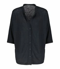 MAJESTIC FILATURES Chemise Lin Noir