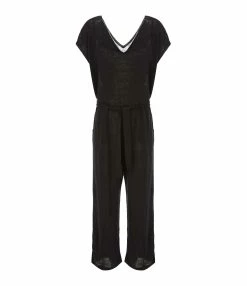 MAJESTIC FILATURES Combinaison Lin Noir