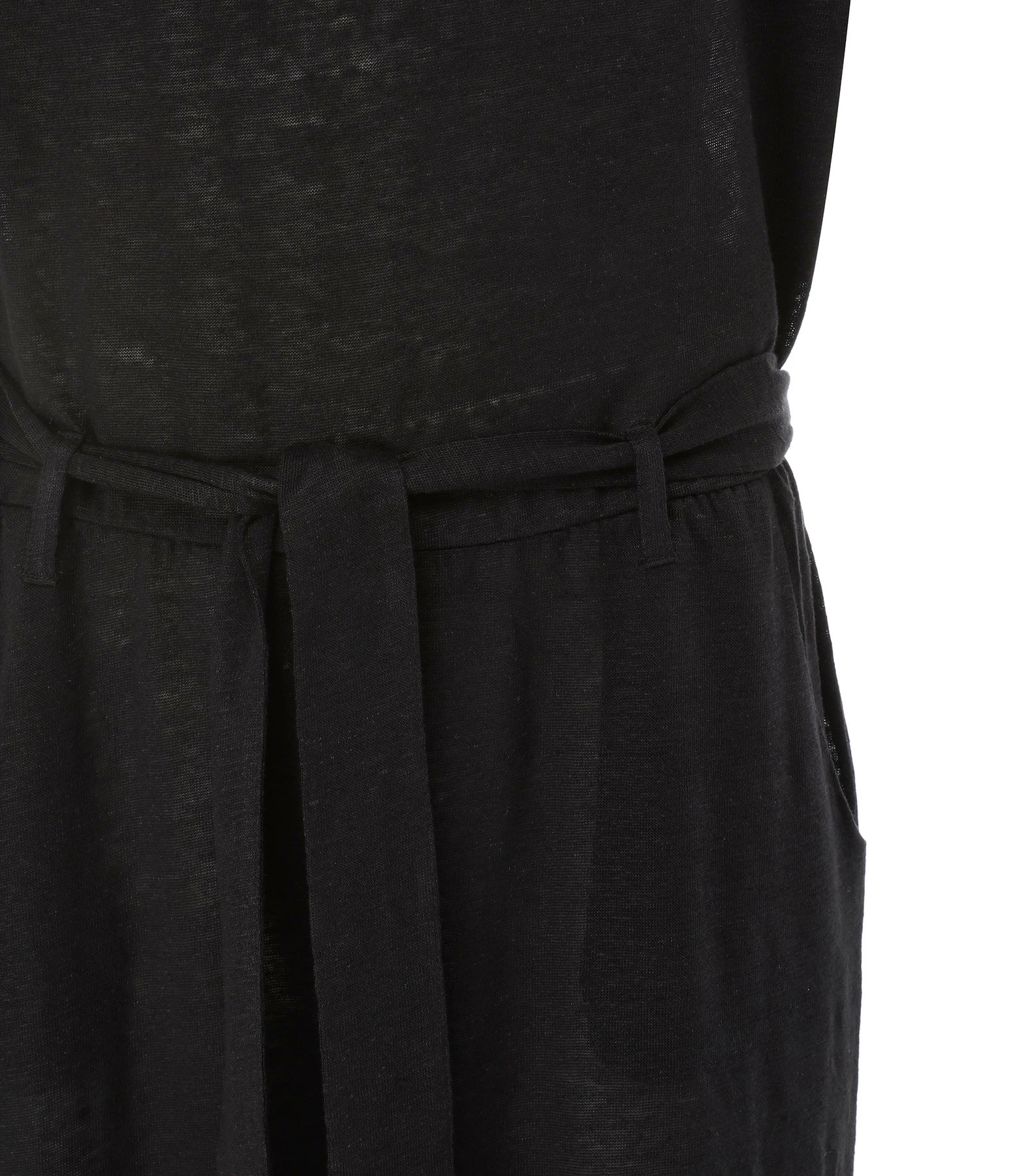 MAJESTIC FILATURES Combinaison Lin Noir – Image 2