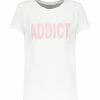 MAJESTIC FILATURES Tee-shirt Coton Addict Rose Fluo