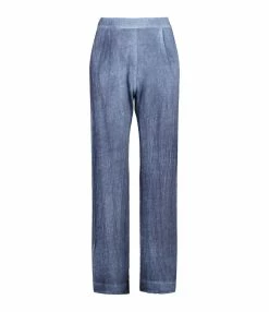 MAJESTIC FILATURES Pantalon Lin Océan