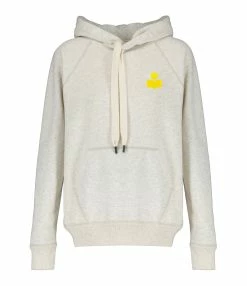 MARANT ÉTOILE Sweatshirt Malibu Coton Écru Jaune