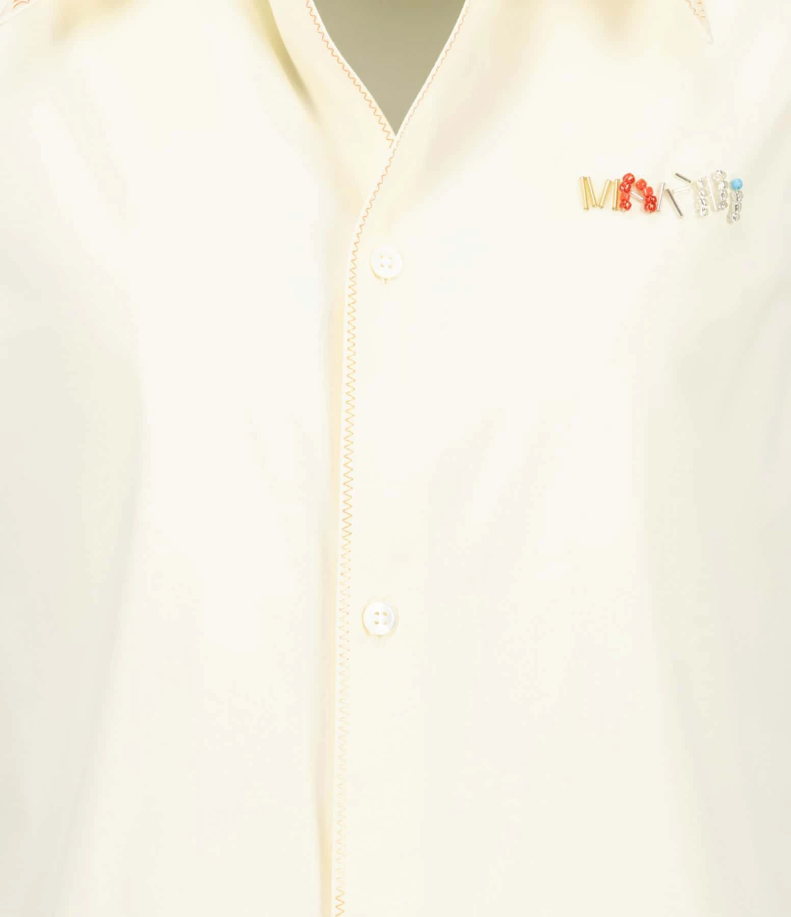 Marni Robe Courte Coton Antique Jaune – Image 2