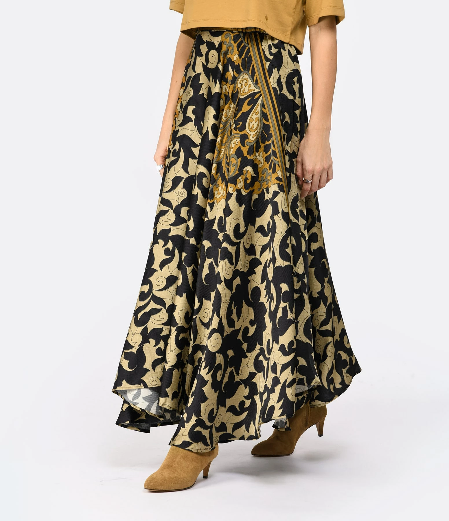 Mes Demoiselles Jupe Ainara Noir Beige – Image 4