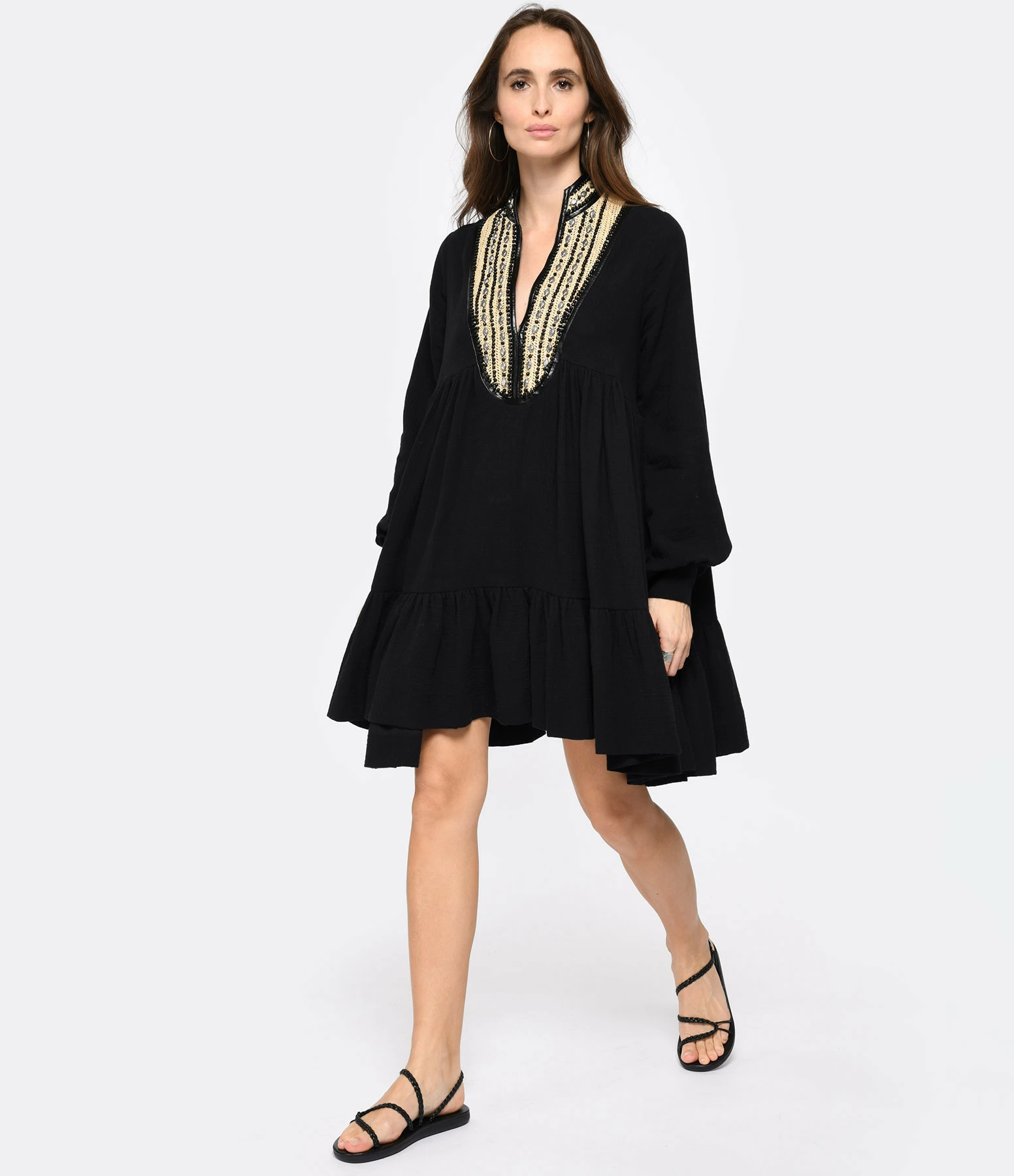 Mes Demoiselles Robe Noma Coton Noir – Image 3