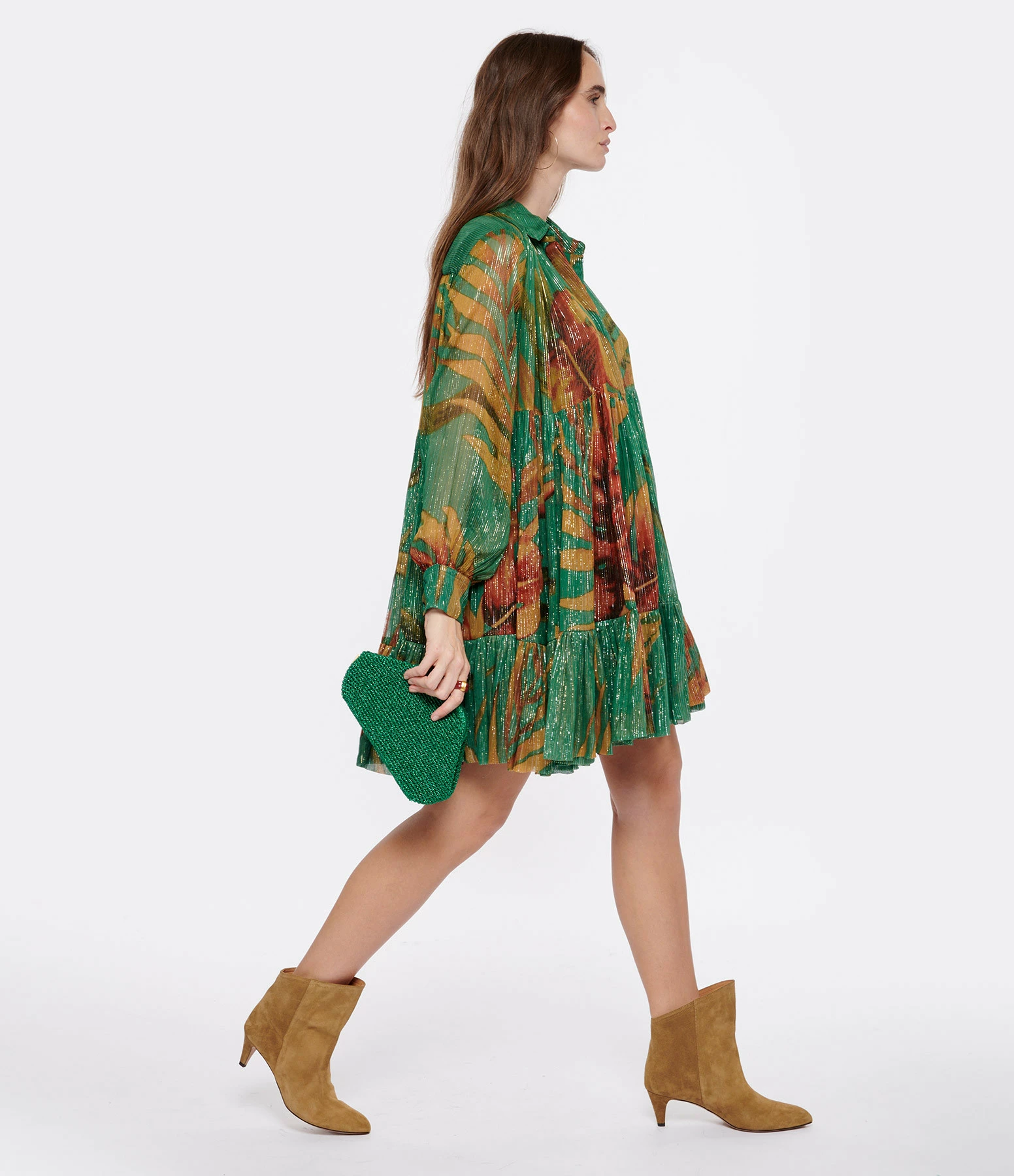 Mes Demoiselles Robe Prudance Imprimé Palmiers – Image 3