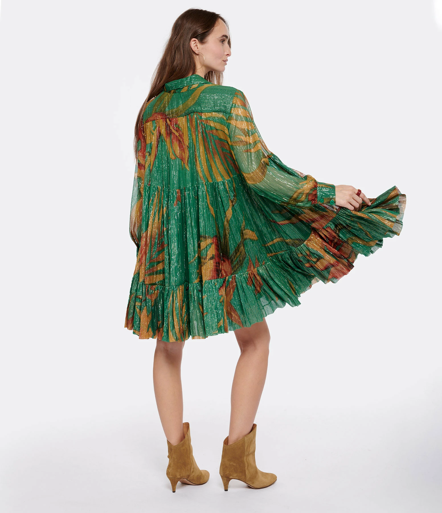 Mes Demoiselles Robe Prudance Imprimé Palmiers – Image 4