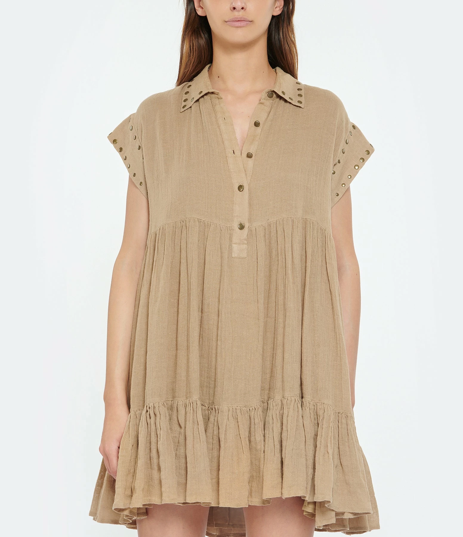 Mes Demoiselles Robe Gamine Lin Sable – Image 3