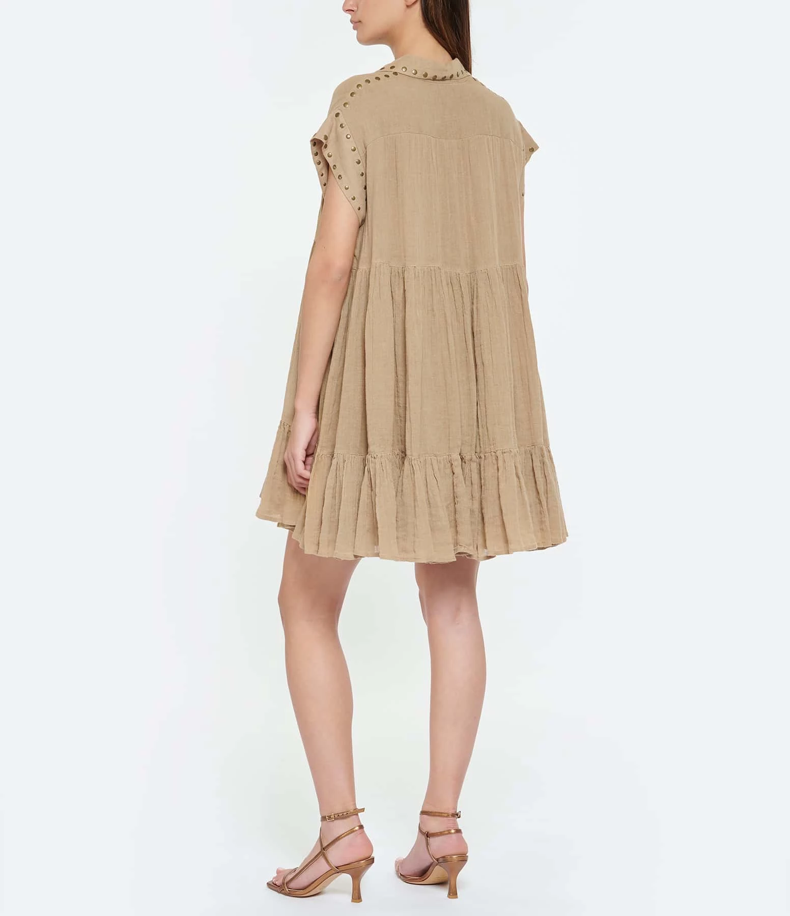 Mes Demoiselles Robe Gamine Lin Sable – Image 4