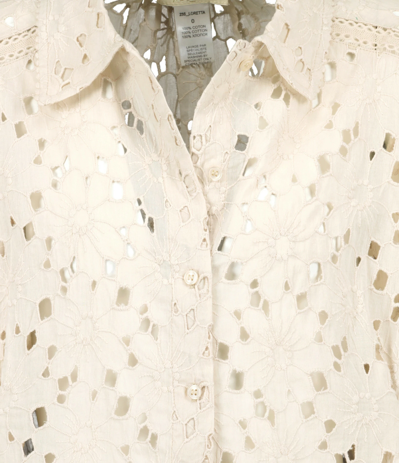 Mes Demoiselles Chemise Loretta Coton Écru – Image 2