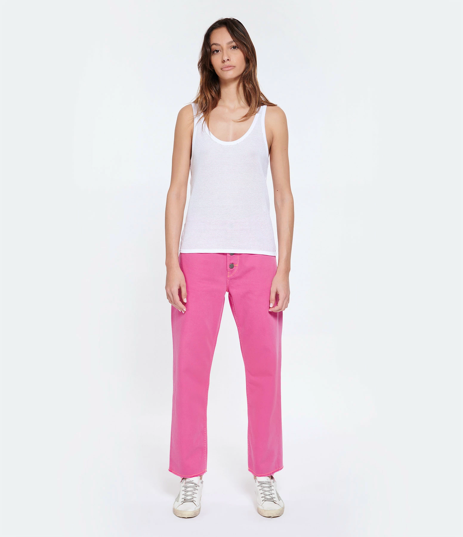 MIRA MIKATI Jean Broderie Coton Rose – Image 5