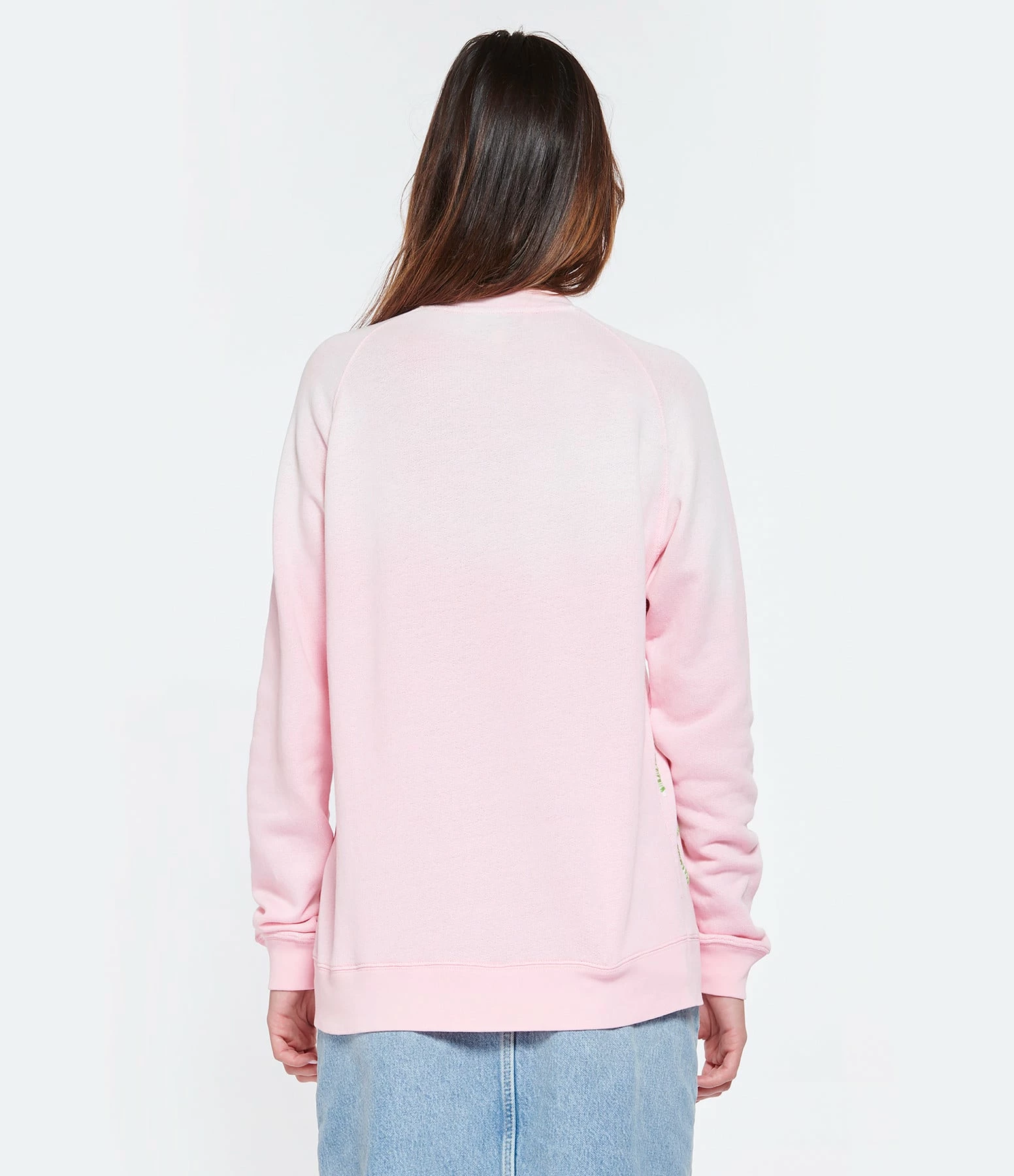MIRA MIKATI Pull Raglan Broderie Coton Biologique Rose – Image 6