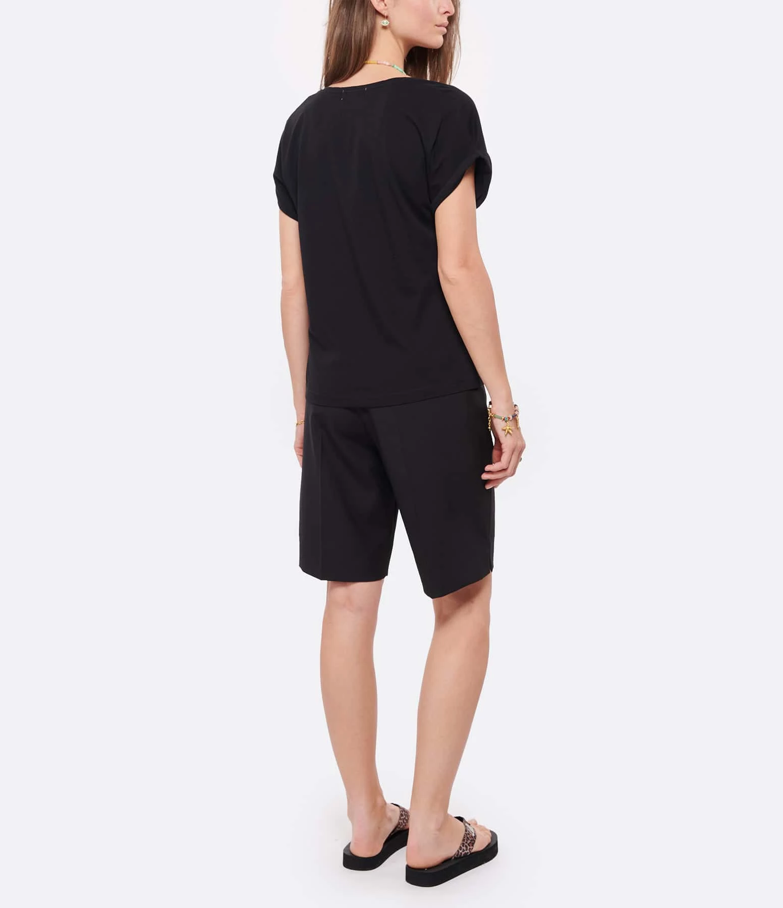 Maison Labiche Tee-shirt Col V Legend Coton Biologique Noir – Image 5