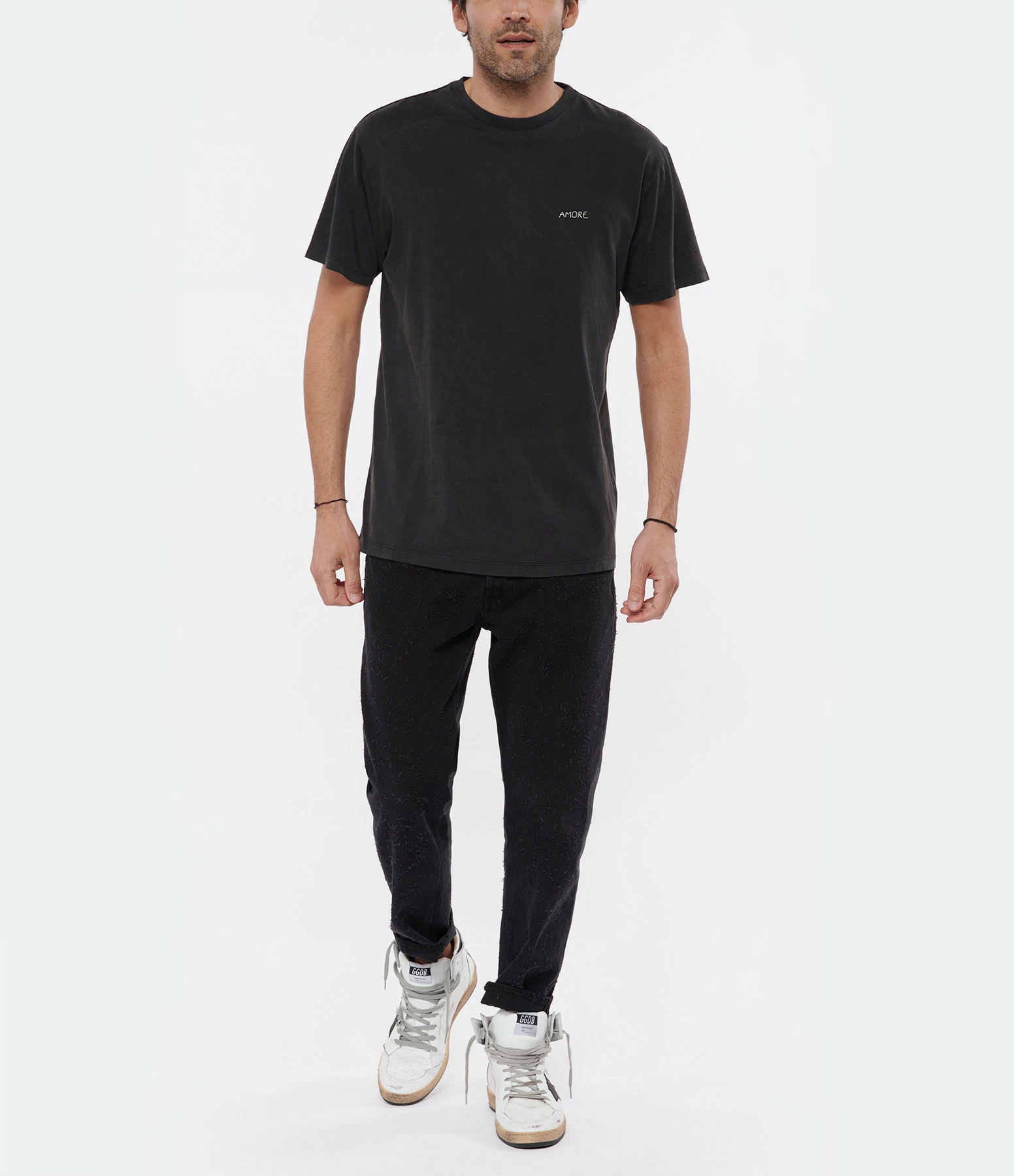 Maison Labiche Tee-shirt Popincourt Amour Coton Biologique Gris – Image 7