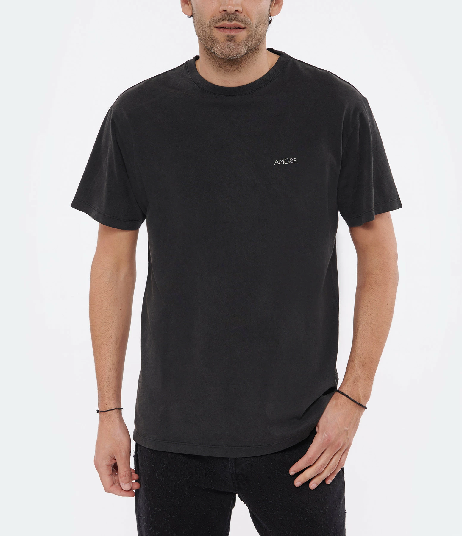 Maison Labiche Tee-shirt Popincourt Amour Coton Biologique Gris – Image 6