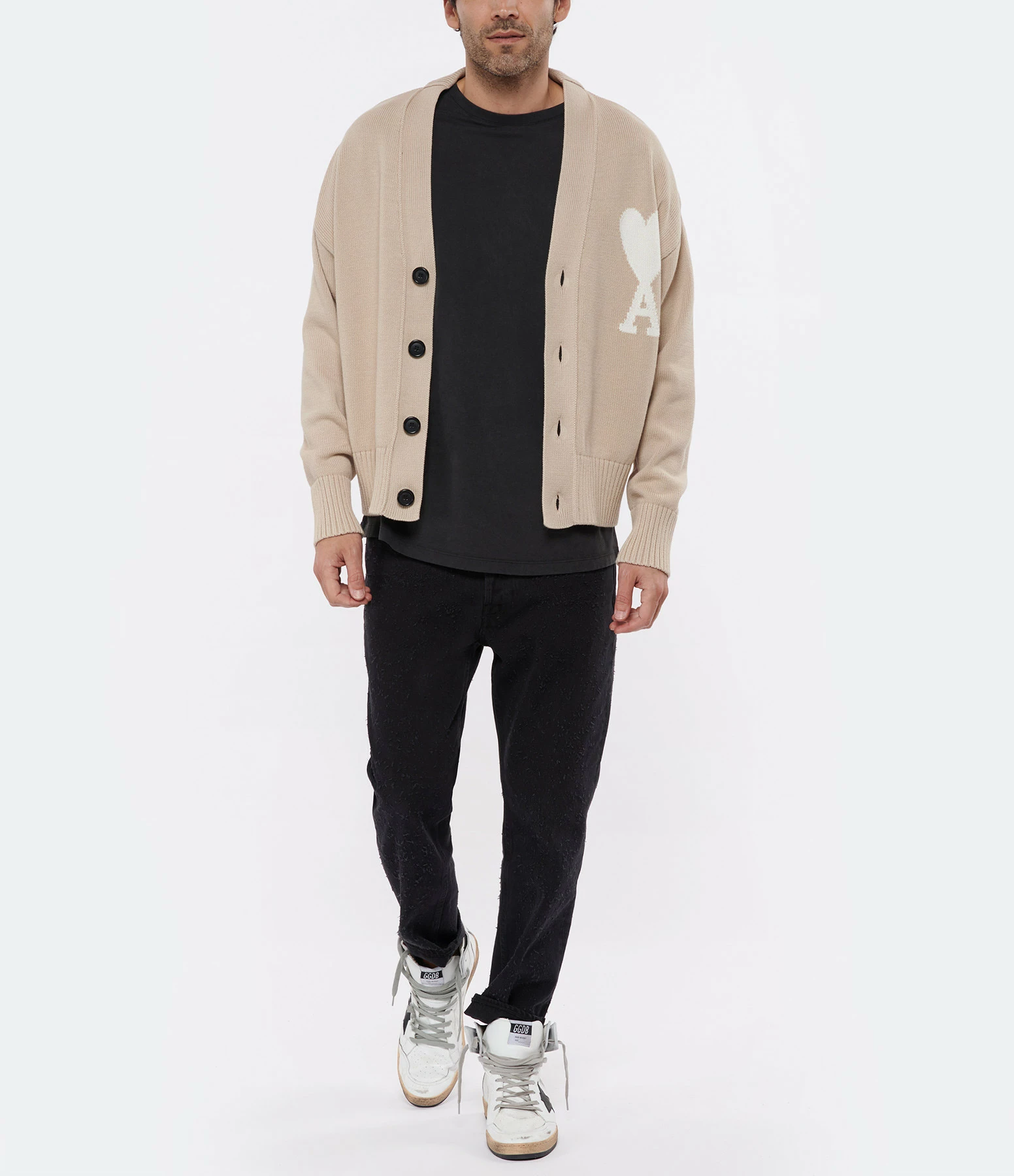 Maison Labiche Tee-shirt Popincourt Amour Coton Biologique Gris – Image 9