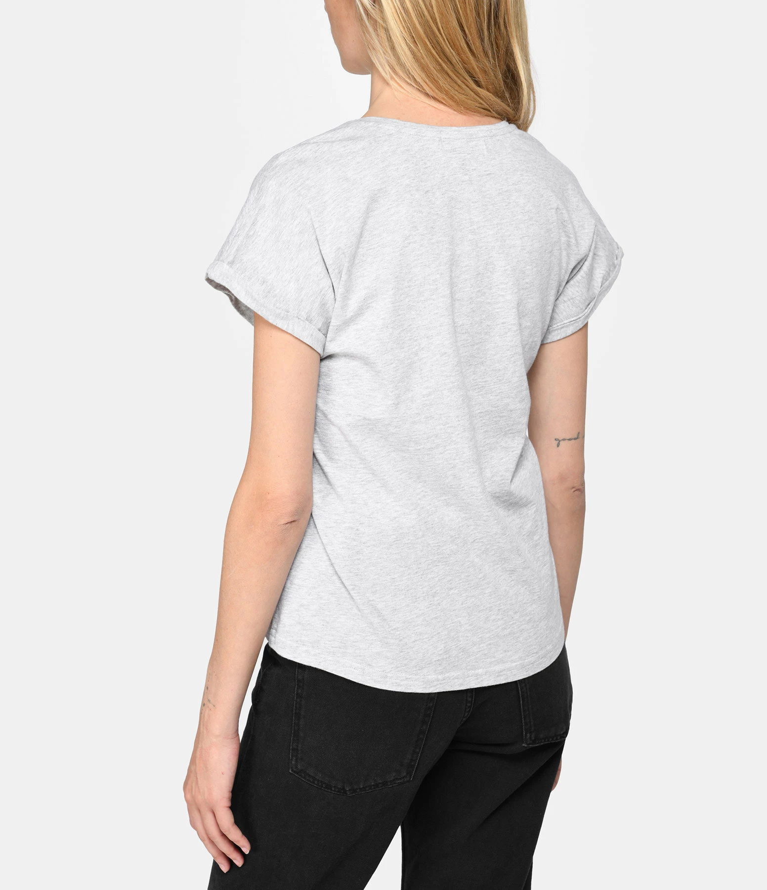 Maison Labiche Tee-shirt Chateau Good Vibes Coton Bio Gris – Image 5