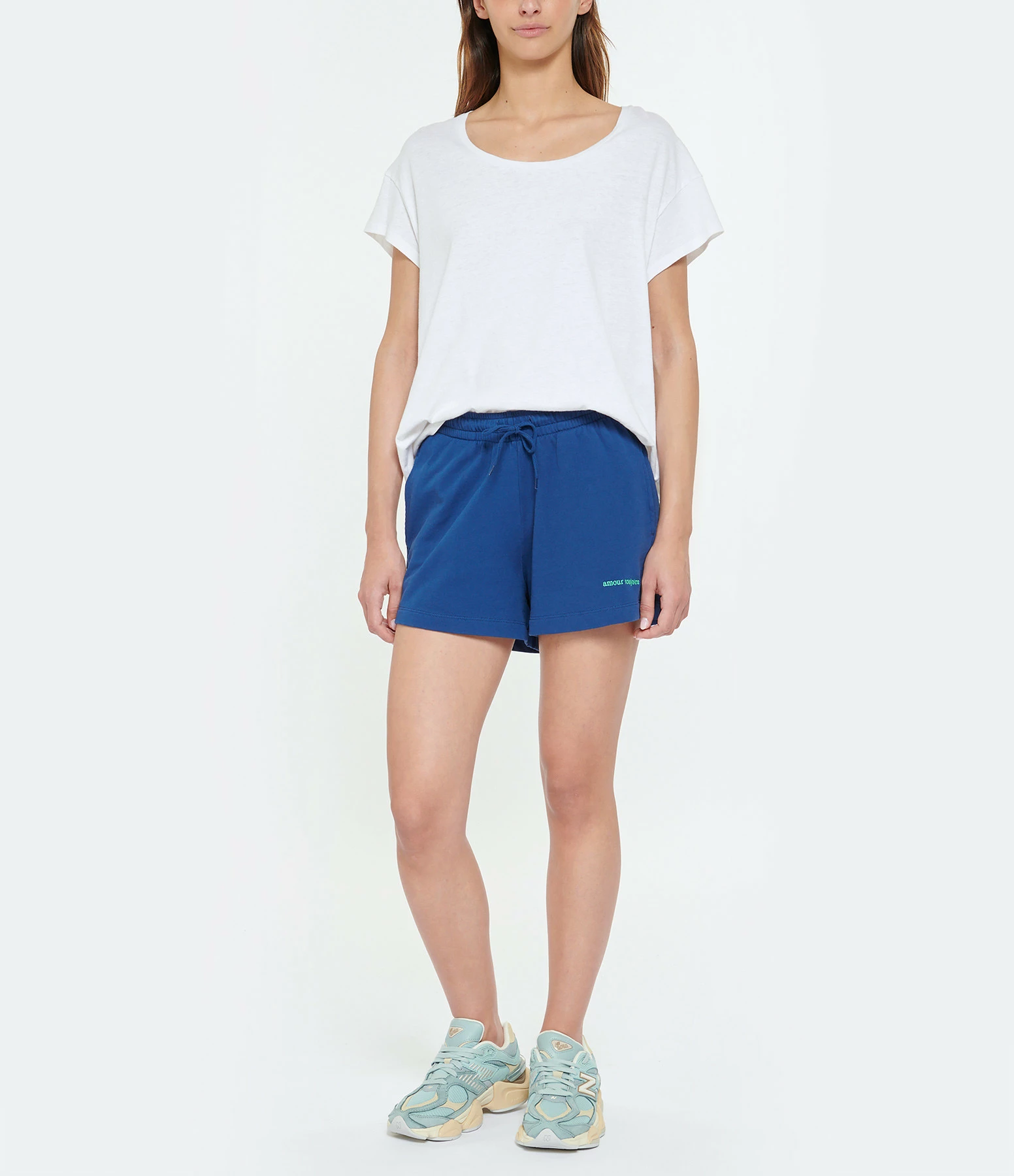 Maison Labiche Short Trousseau Amour Coton Bio Marine – Image 2