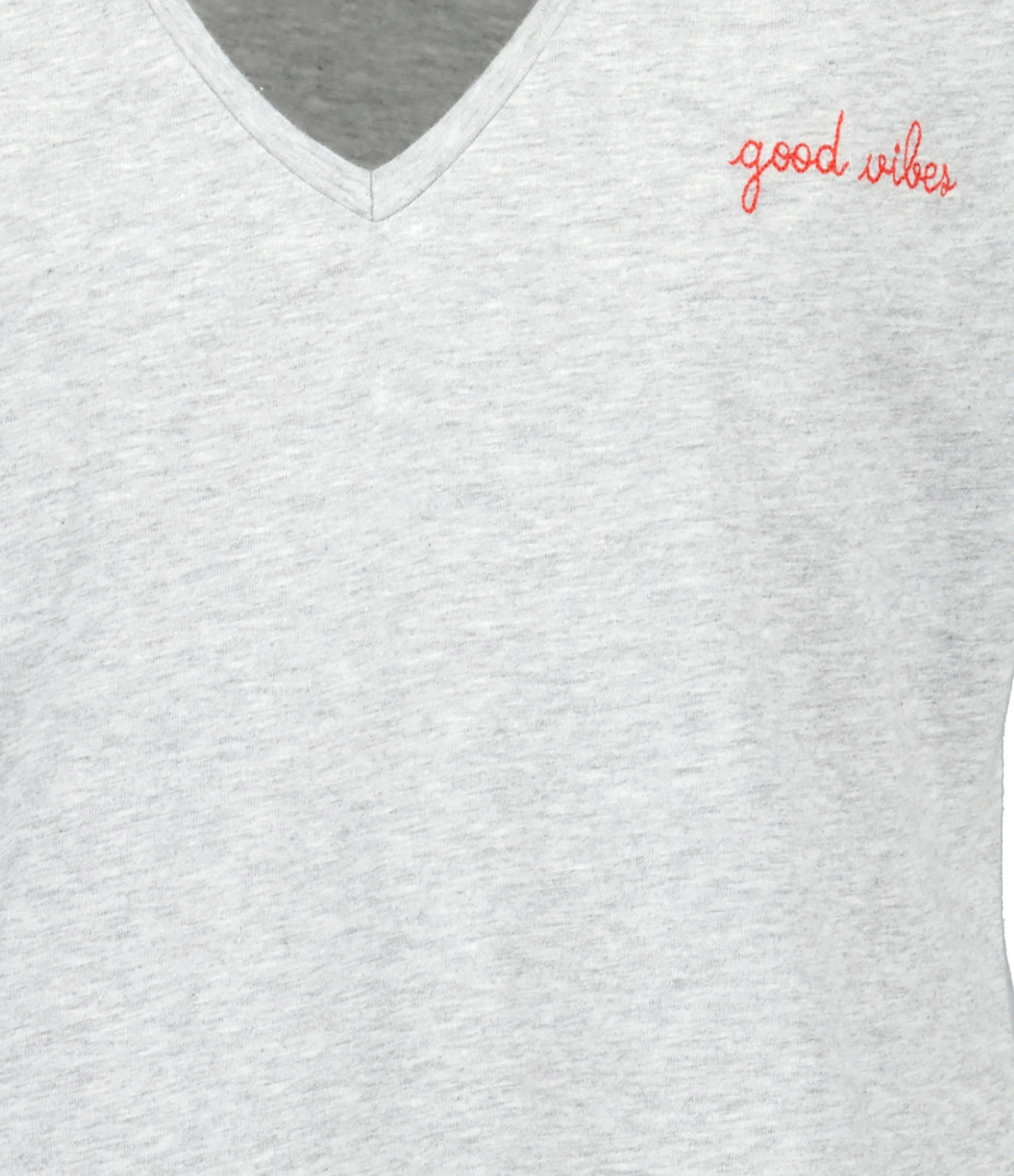 Maison Labiche Tee-shirt Chateau Good Vibes Coton Bio Gris – Image 2