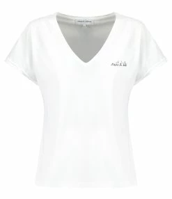 Maison Labiche Tee-shirt Chateau Nuit D'Ete Coton Bio Blanc