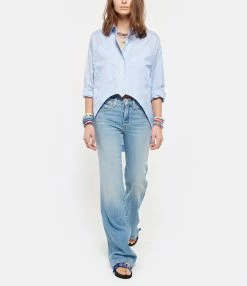 MARGAUX LONNBERG Chemise Astin Coton Bleu 13 MARGAUX LONNBERG Chemise Astin Coton Bleu -Boutique de vente ZIMMERMANN mlonn look20210217 437