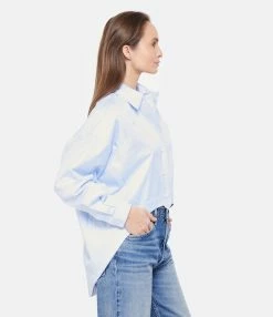 MARGAUX LONNBERG Chemise Astin Coton Bleu 10 MARGAUX LONNBERG Chemise Astin Coton Bleu -Boutique de vente ZIMMERMANN mlonn look20230131 360