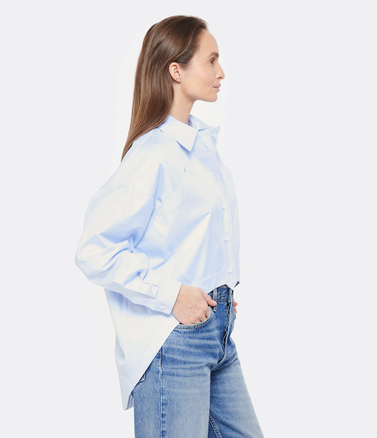 MARGAUX LONNBERG Chemise Astin Coton Bleu 5 MARGAUX LONNBERG Chemise Astin Coton Bleu – Image 3