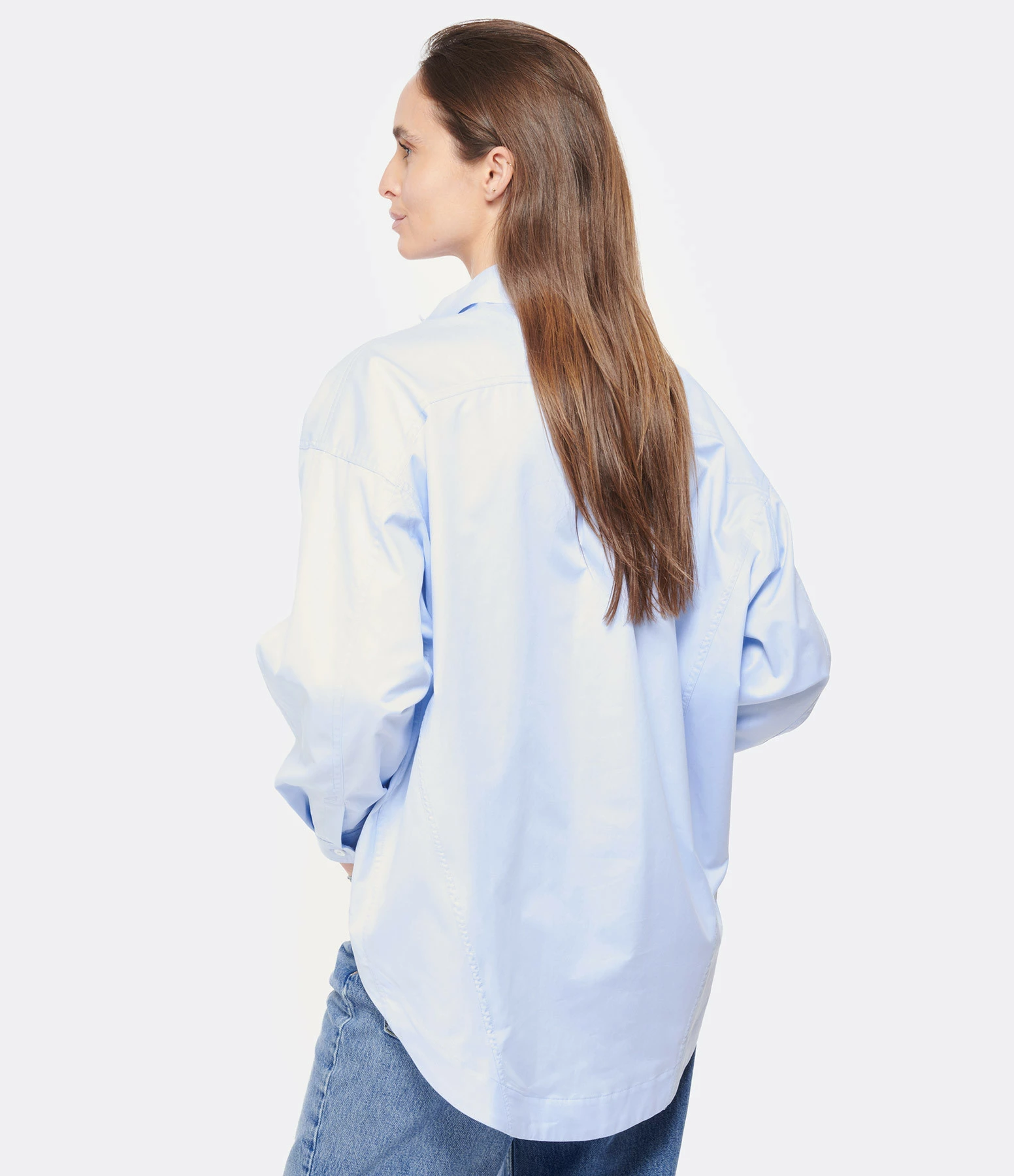 MARGAUX LONNBERG Chemise Astin Coton Bleu 7 MARGAUX LONNBERG Chemise Astin Coton Bleu – Image 5
