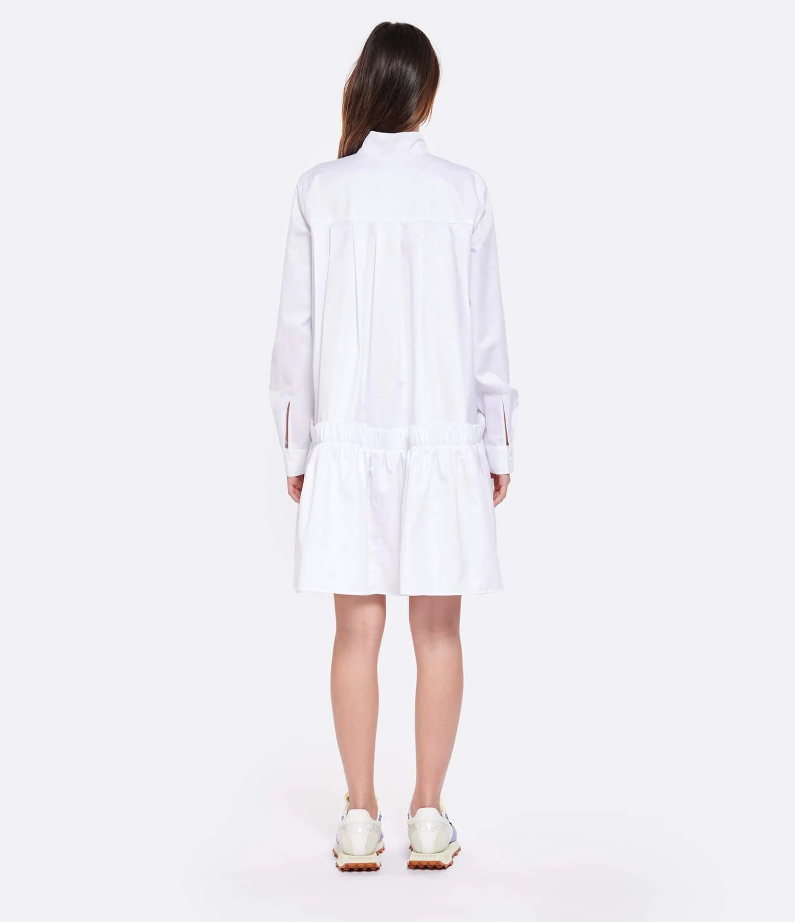 MARGAUX LONNBERG Robe Courte Arden Popeline De Coton Blanc – Image 5