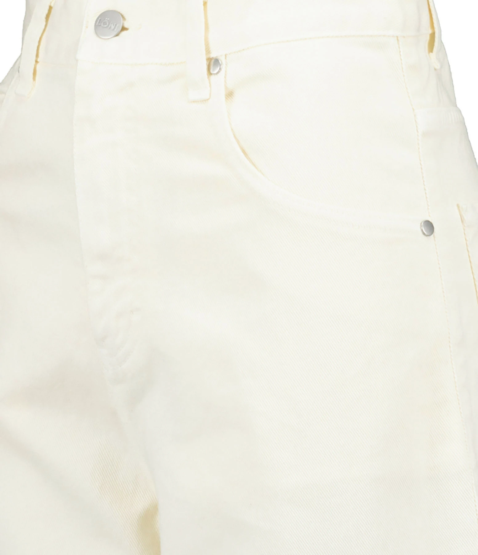 MARGAUX LONNBERG Pantalon Parker Denim Coton Écru – Image 2