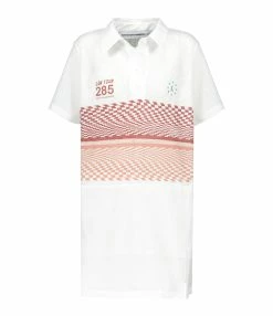 MARGAUX LONNBERG Robe Courte Teddy Coton Blanc