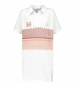 MARGAUX LONNBERG Robe Courte Teddy Coton Blanc