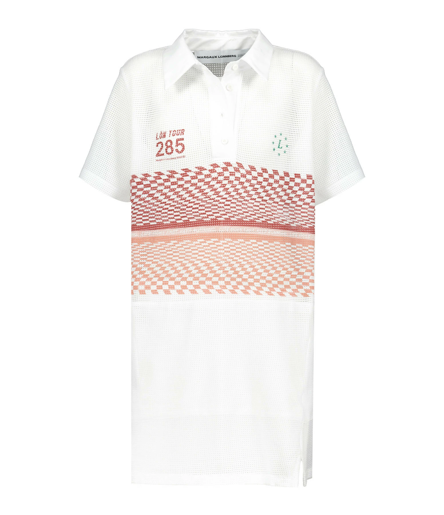 MARGAUX LONNBERG Robe Courte Teddy Coton Blanc