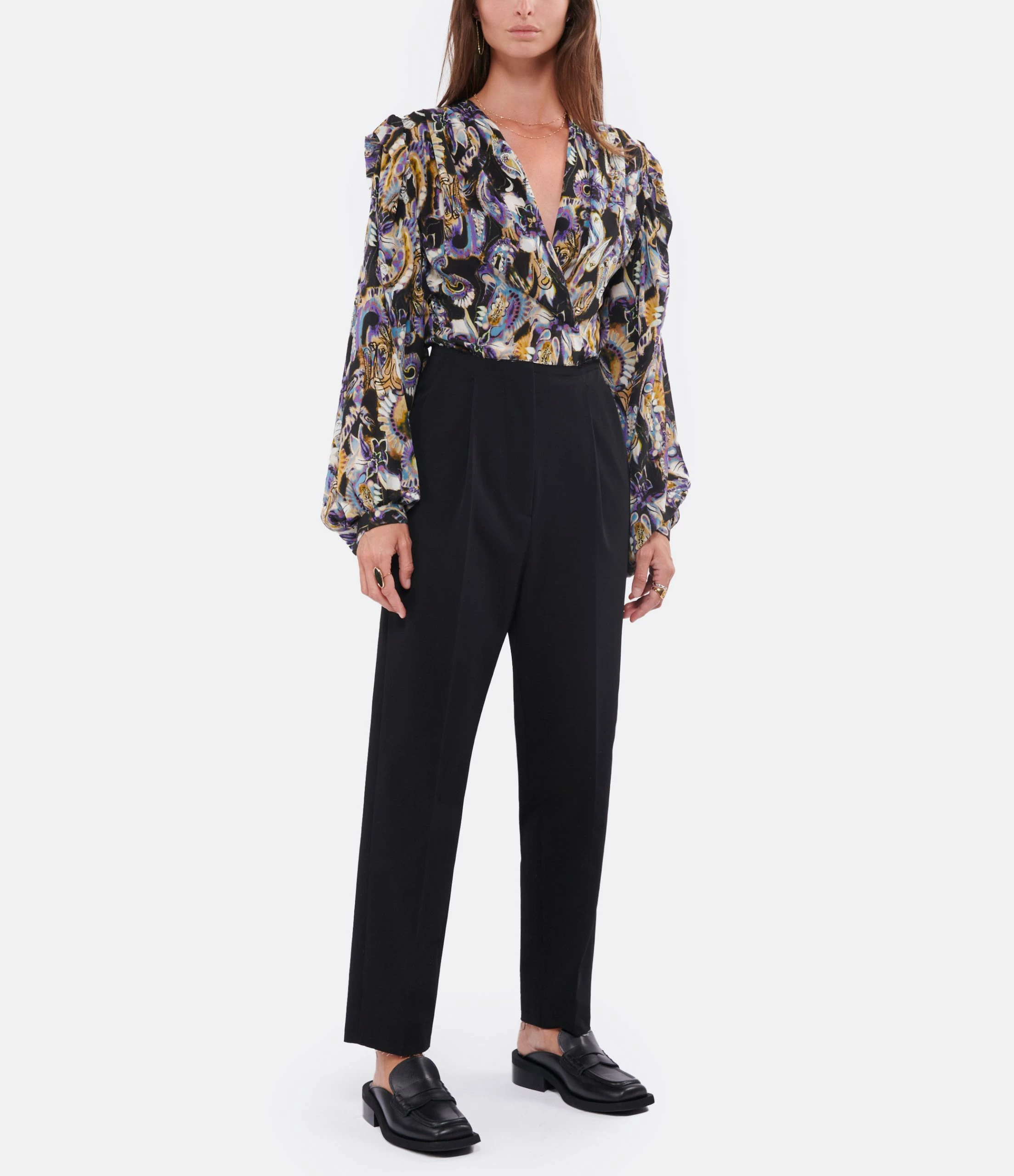 MM6 Maison Margiela Pantalon à Pinces Noir – Image 8