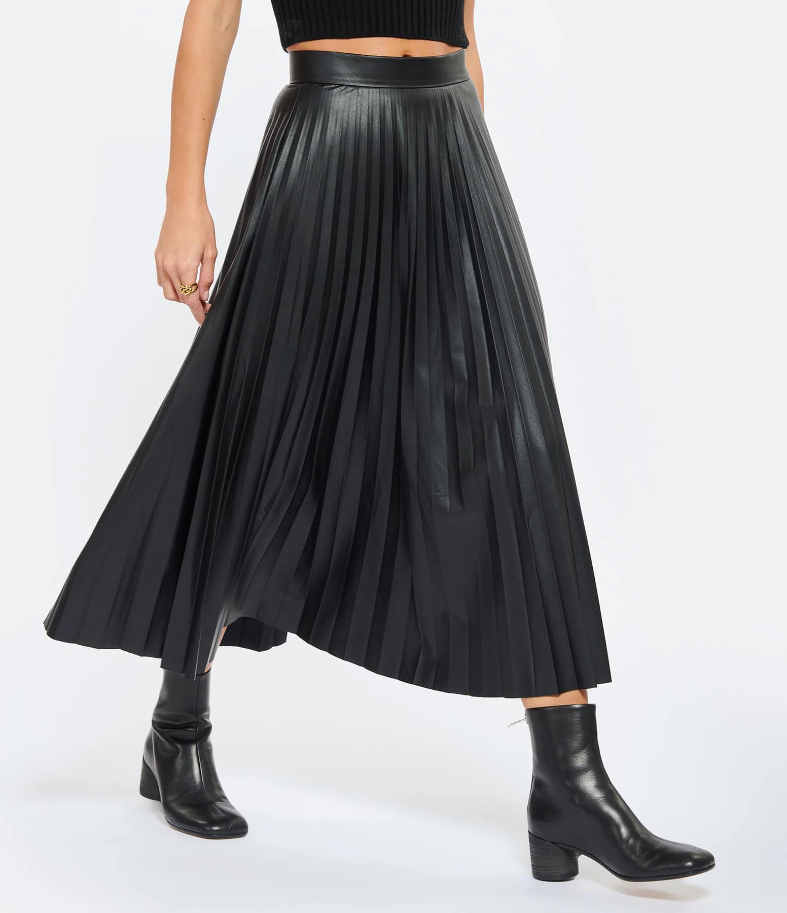 MM6 Maison Margiela Jupe Plissée Noir – Image 4