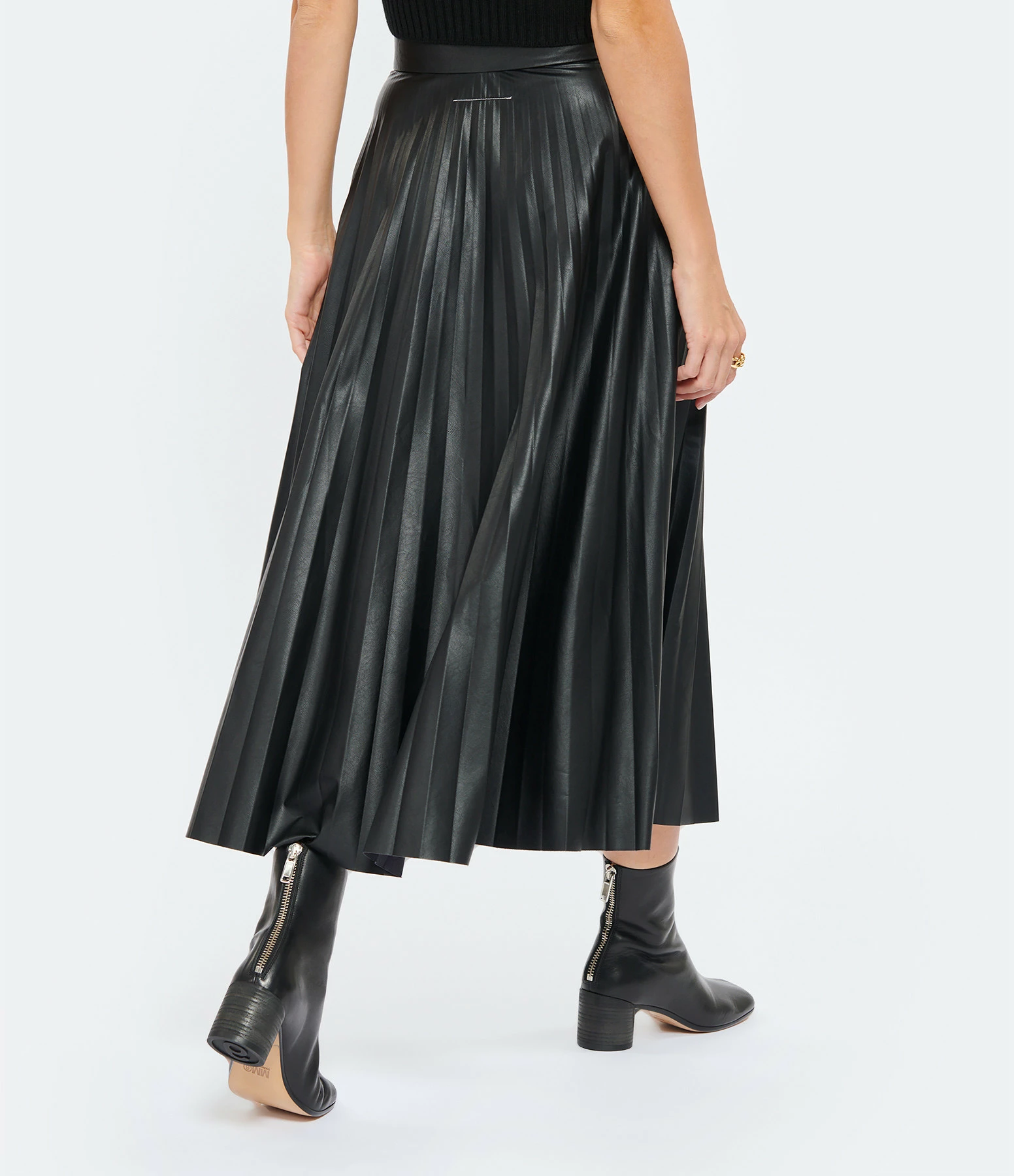 MM6 Maison Margiela Jupe Plissée Noir – Image 5